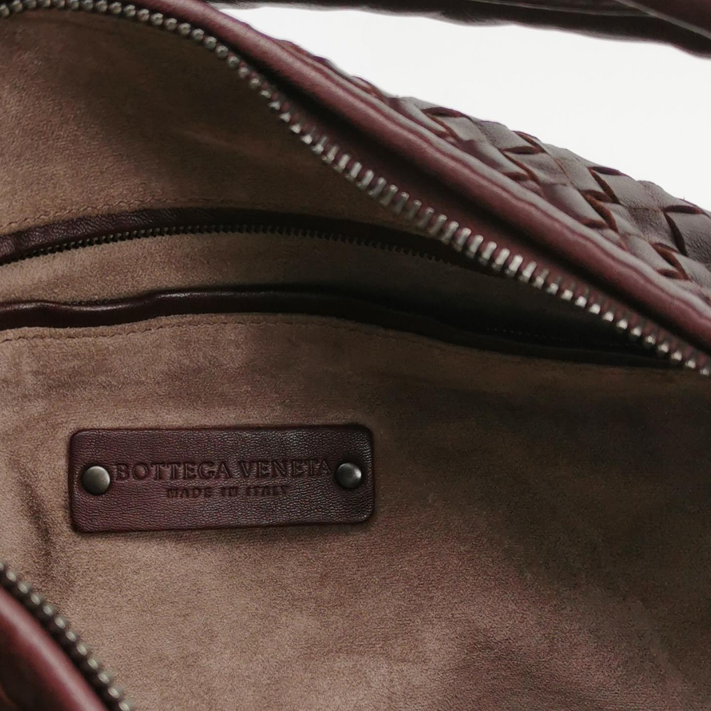 Bottega Veneta Intrecciato Hobo Medium Burgundy