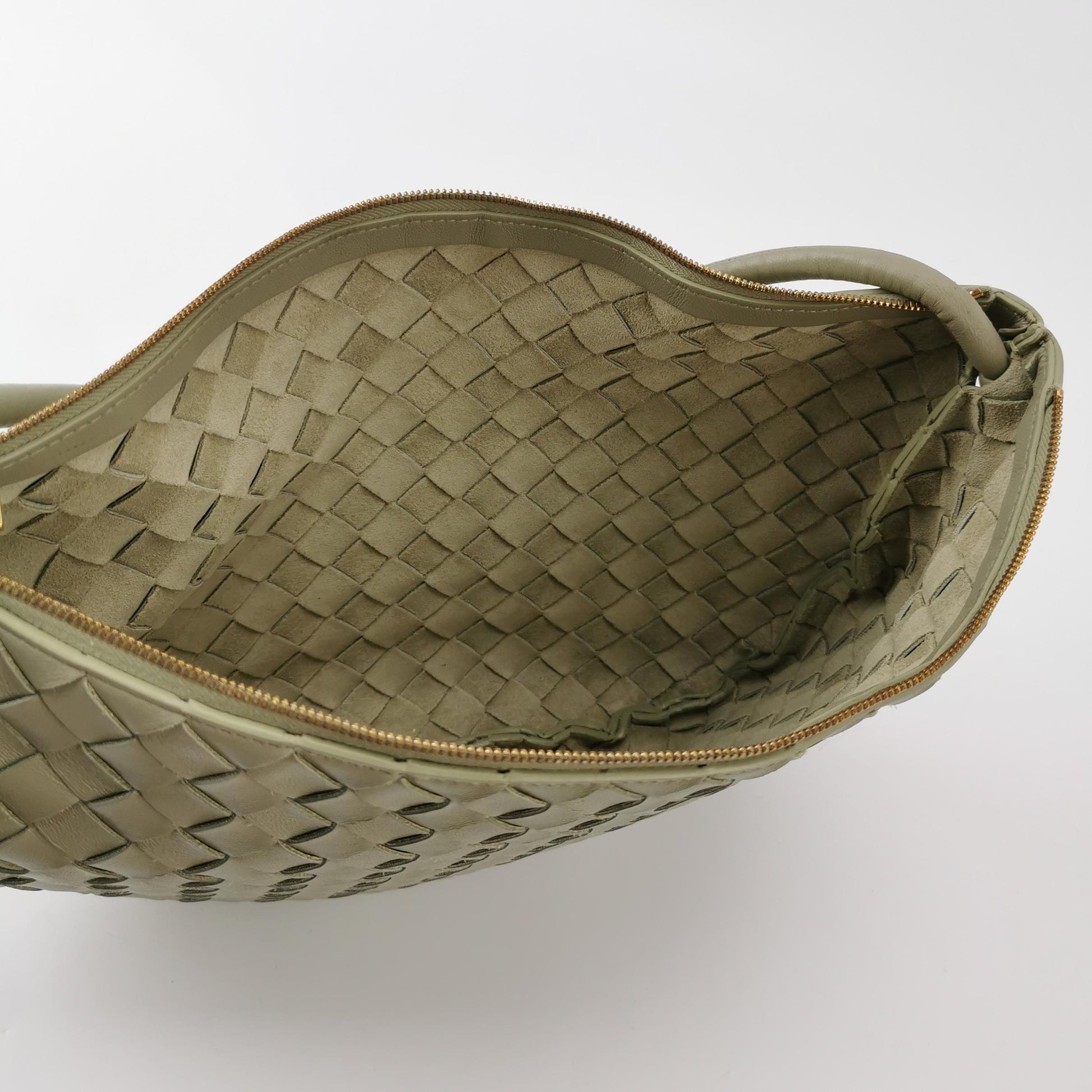 Bottega Veneta Intrecciato Turn Medium Travertine