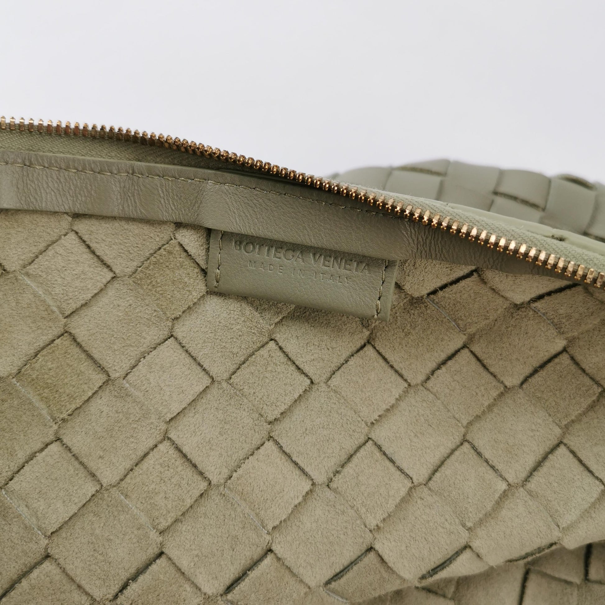 Bottega Veneta Intrecciato Turn Medium Travertine
