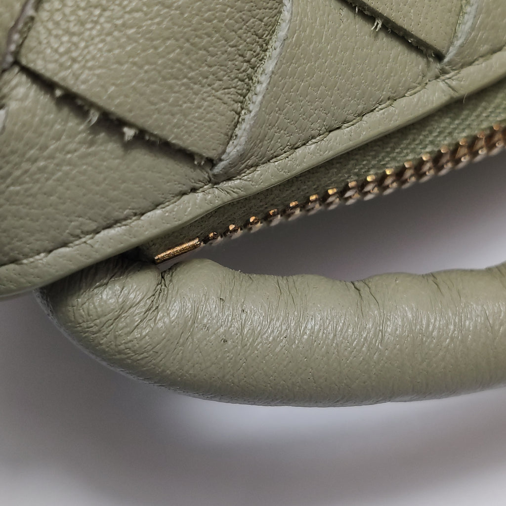 Bottega Veneta Intrecciato Turn Medium Travertine