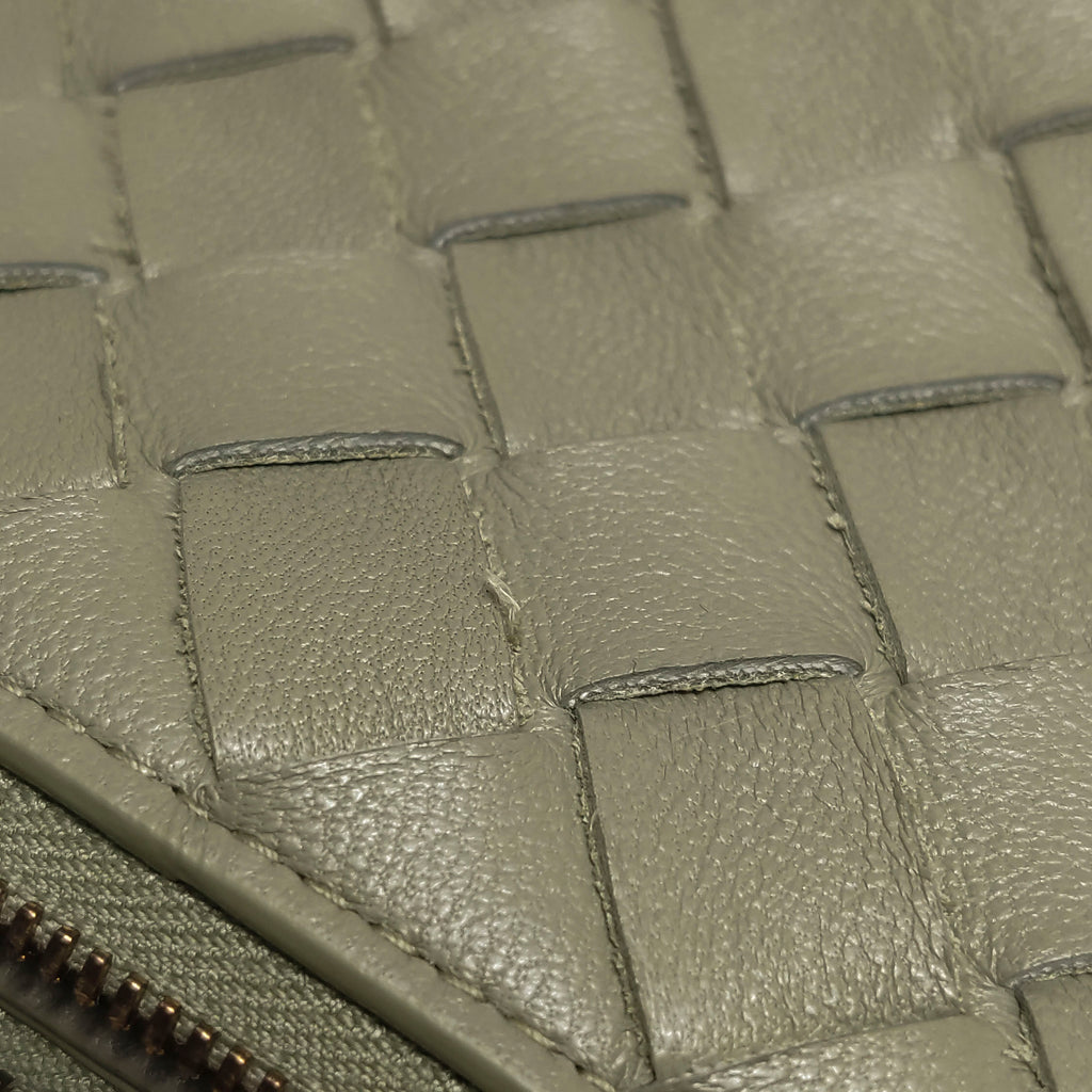 Bottega Veneta Intrecciato Turn Medium Travertine