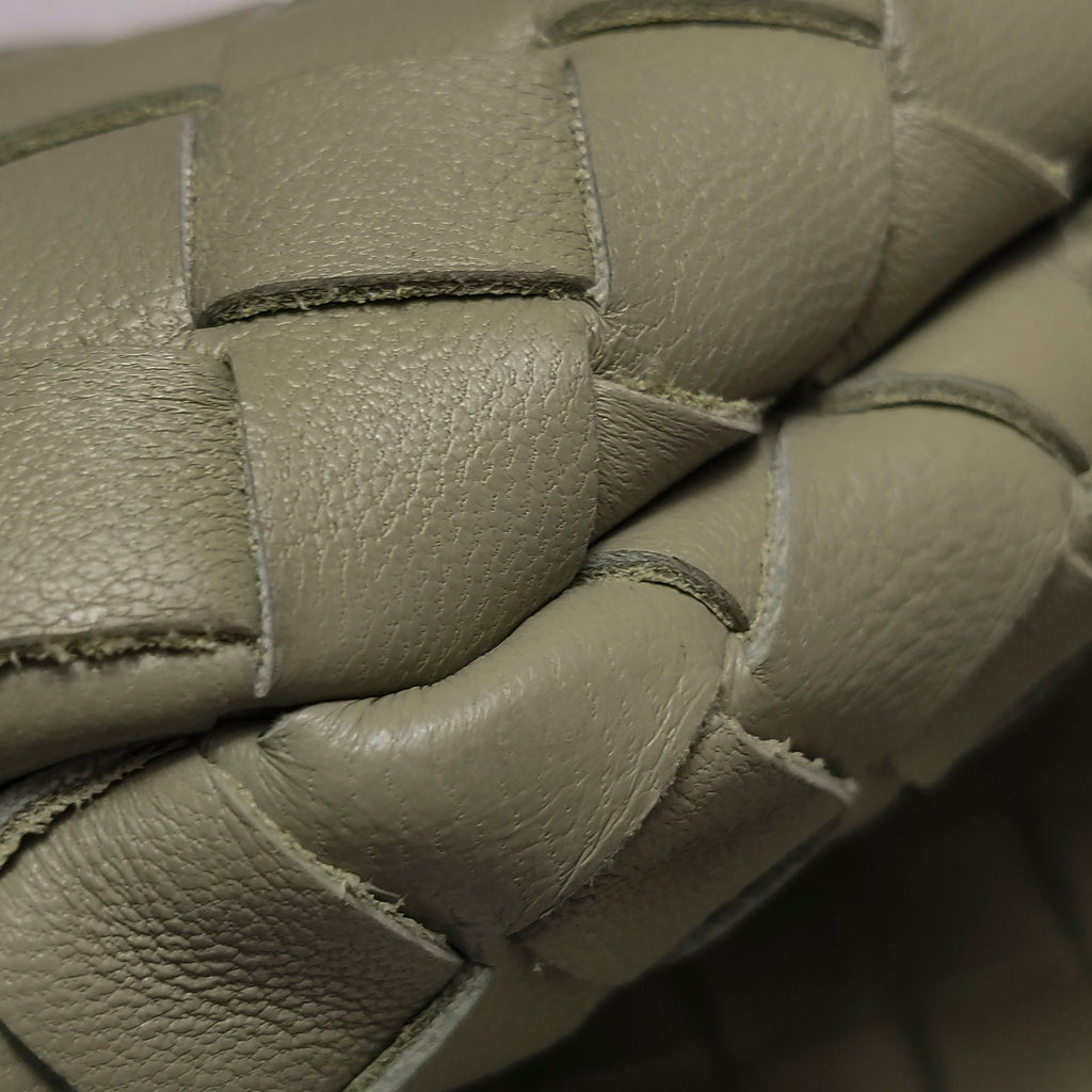 Bottega Veneta Intrecciato Turn Medium Travertine