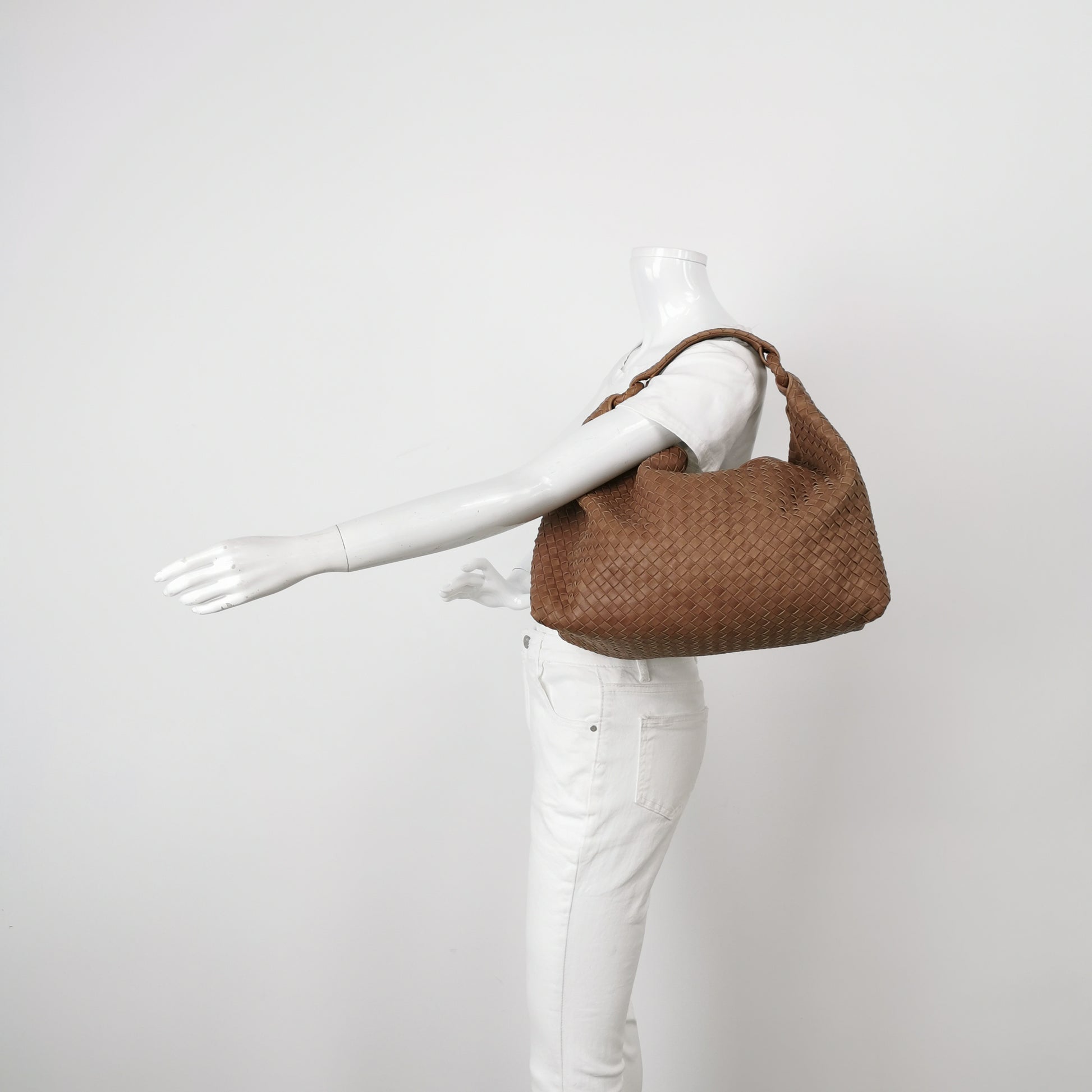 Bottega Veneta Sloane Intrecciato Hobo Brown