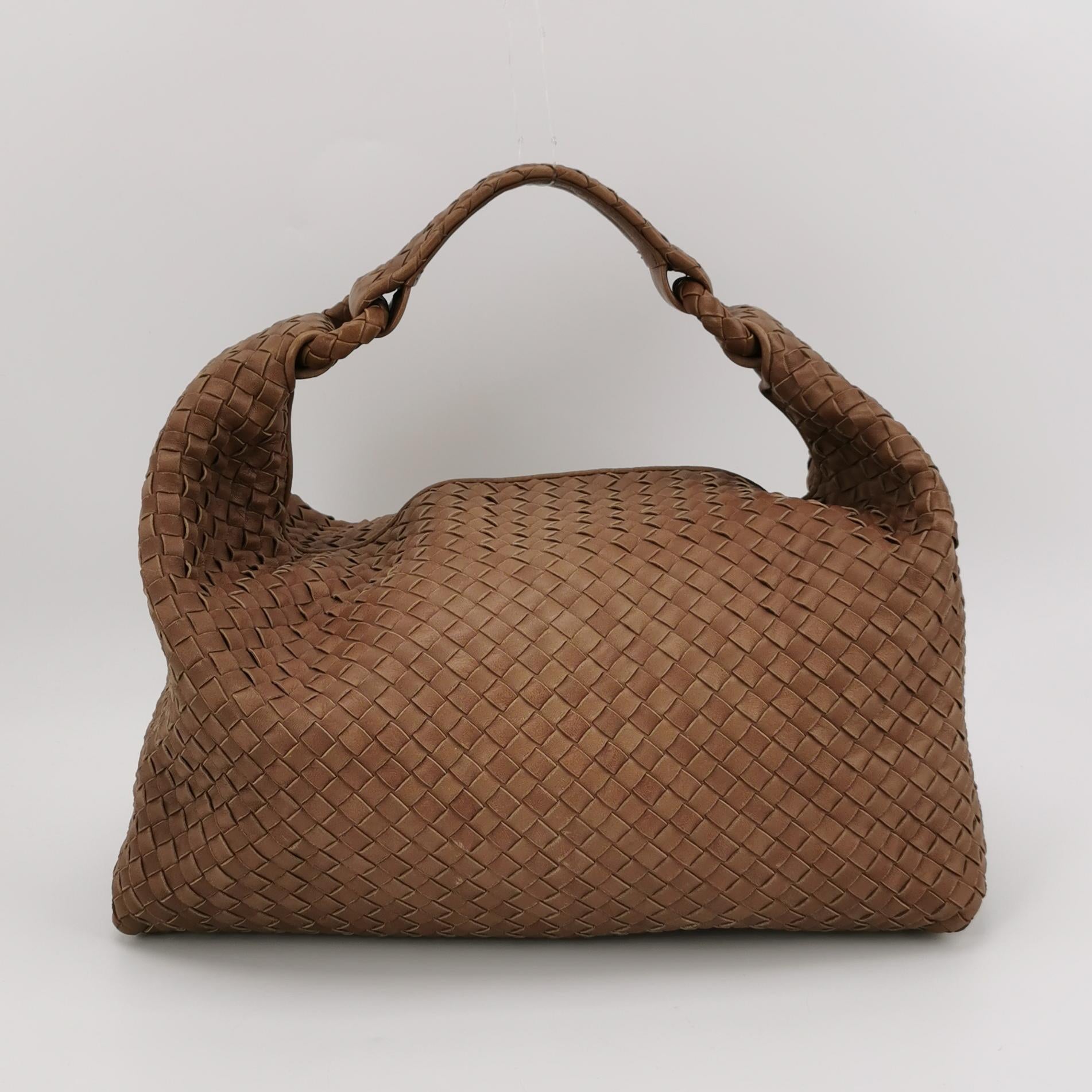 Bottega Veneta Sloane Intrecciato Hobo Brown