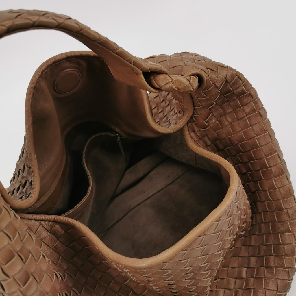 Bottega Veneta Sloane Intrecciato Hobo Brown