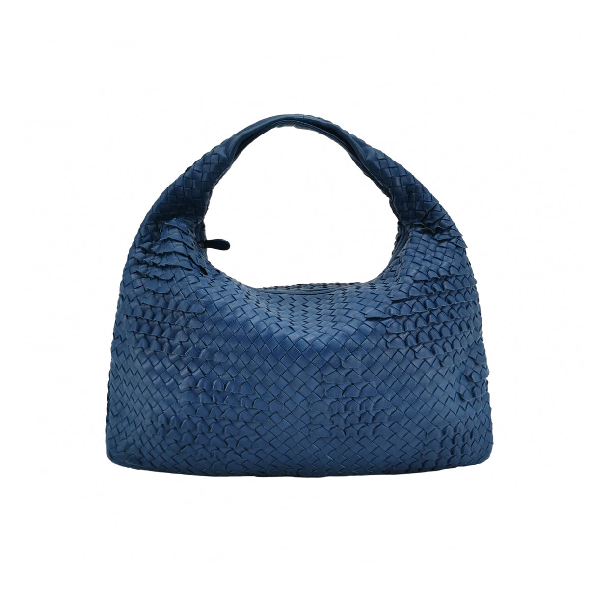 Bottega Veneta Intrecciato Ruffle Hobo Large Blue