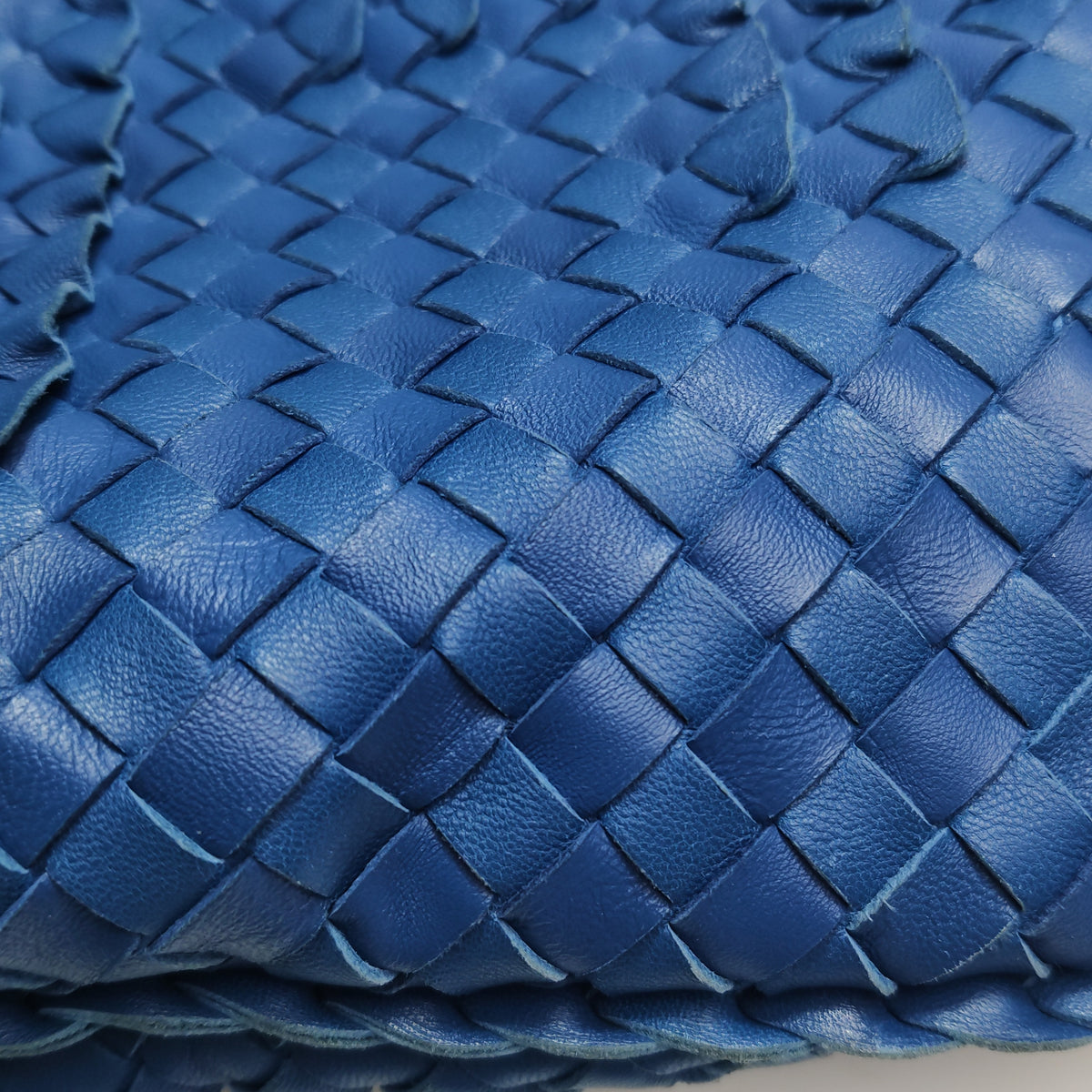 Bottega Veneta Intrecciato Ruffle Hobo Large Blue