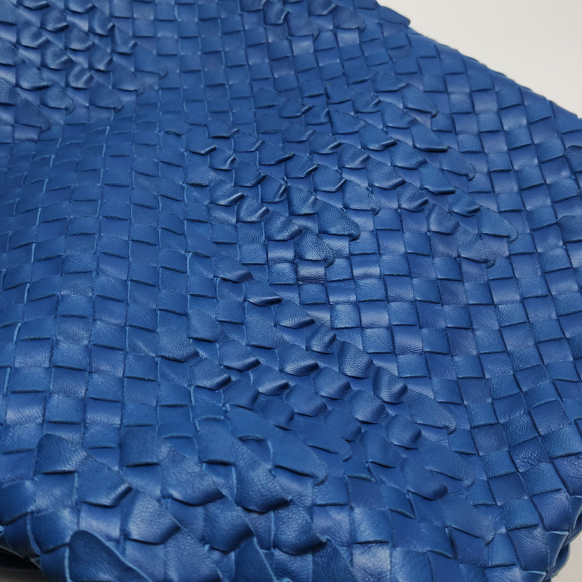 Bottega Veneta Intrecciato Ruffle Hobo Large Blue