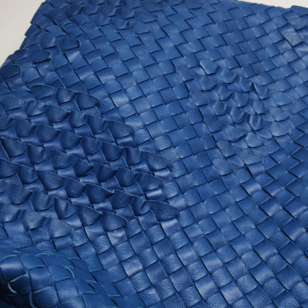 Bottega Veneta Intrecciato Ruffle Hobo Large Blue