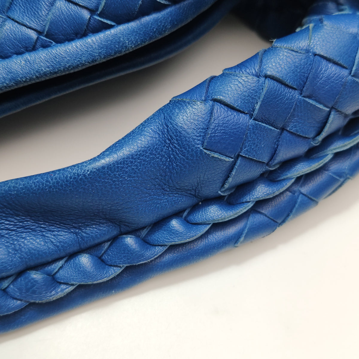 Bottega Veneta Intrecciato Ruffle Hobo Large Blue