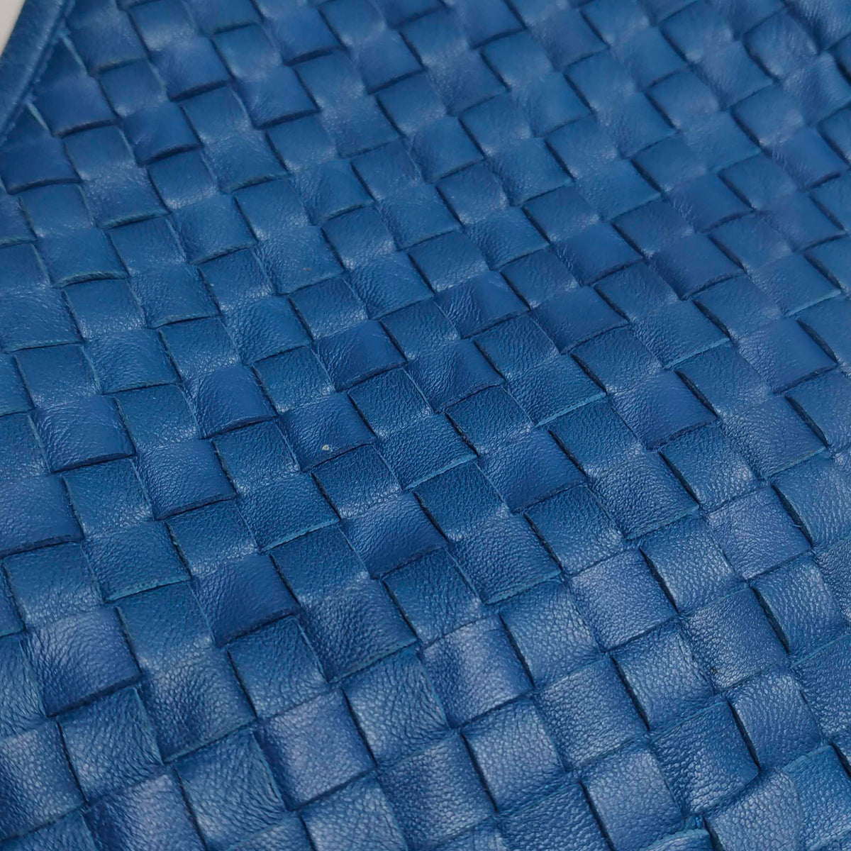 Bottega Veneta Intrecciato Ruffle Hobo Large Blue