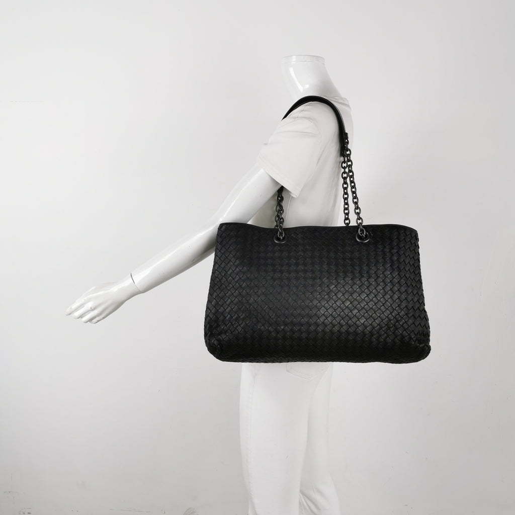 Bottega Veneta Nappa Intrecciato Classic Chain Tote