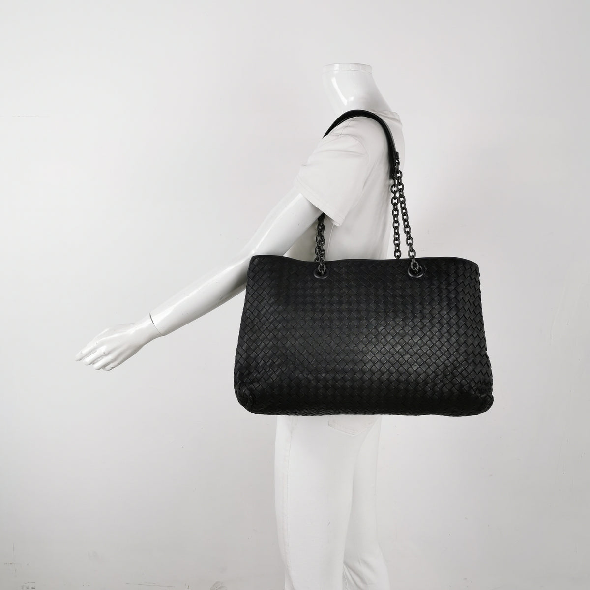 Bottega Veneta Nappa Intrecciato Classic Chain Tote