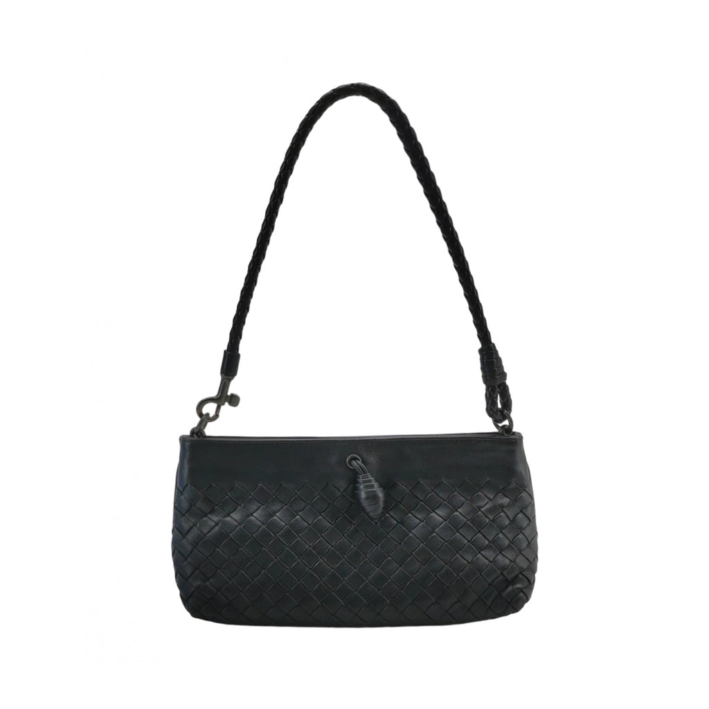 Bottega Veneta Intrecciato Nappa Mini Shoulder Bag Black