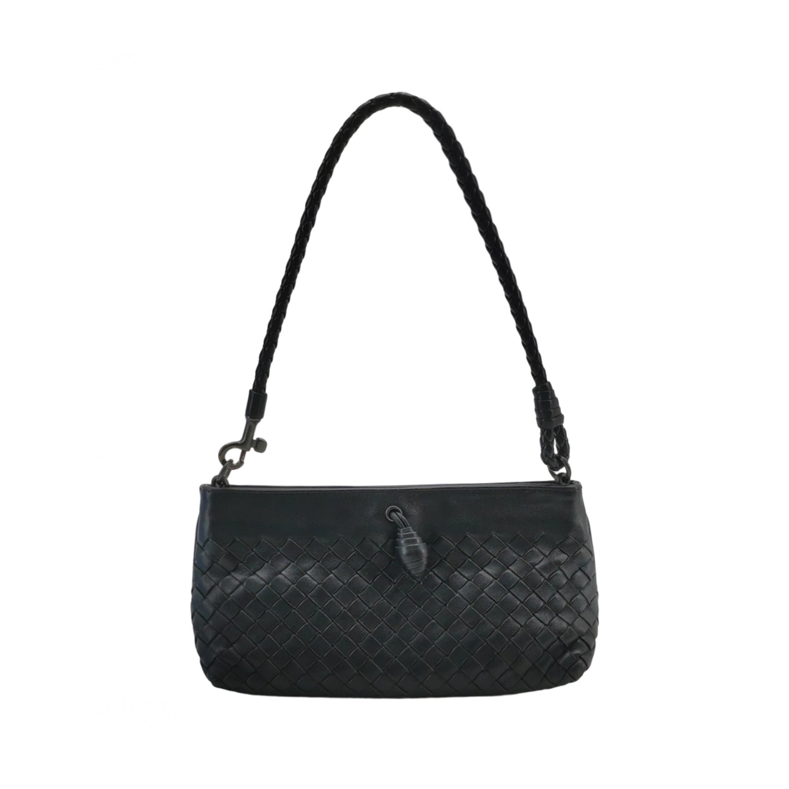 Bottega Veneta Intrecciato Nappa Mini Shoulder Bag Black