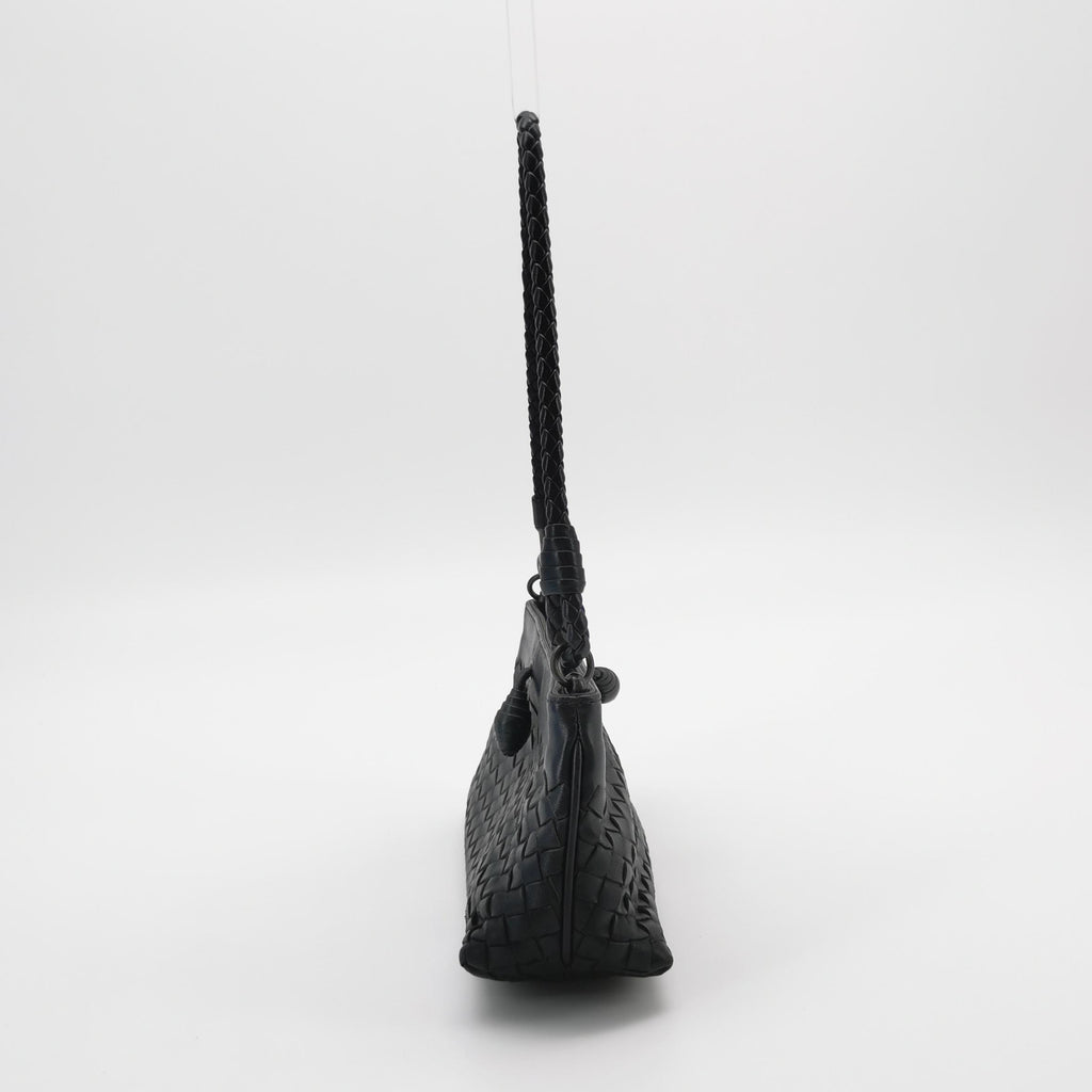 Bottega Veneta Intrecciato Nappa Mini Shoulder Bag Black