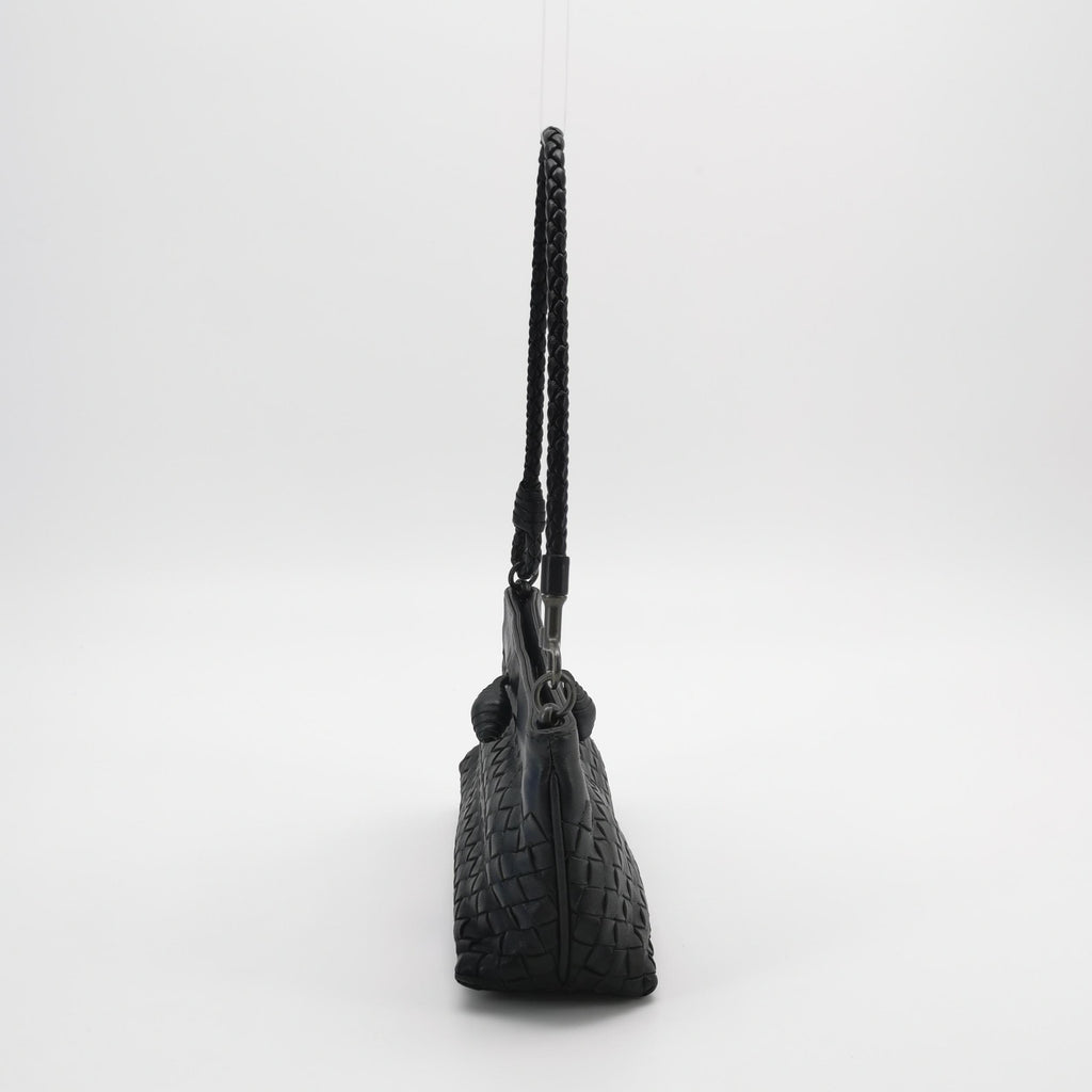 Bottega Veneta Intrecciato Nappa Mini Shoulder Bag Black