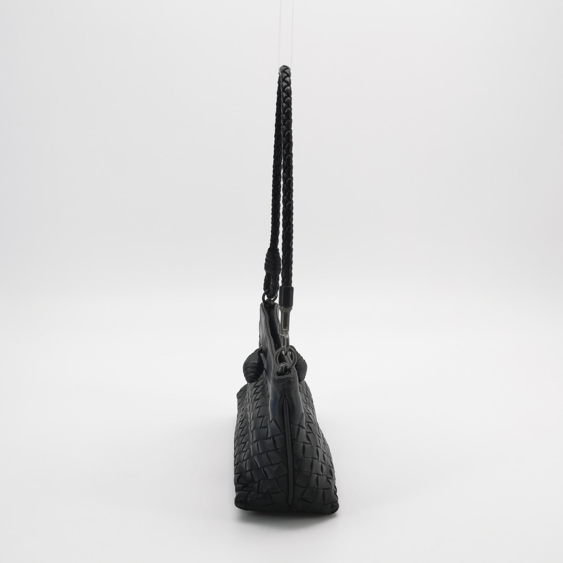 Bottega Veneta Intrecciato Nappa Mini Shoulder Bag Black