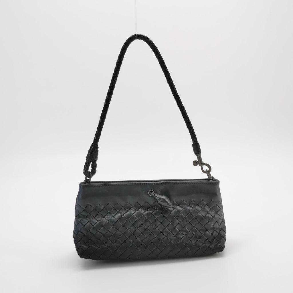 Bottega Veneta Intrecciato Nappa Mini Shoulder Bag Black