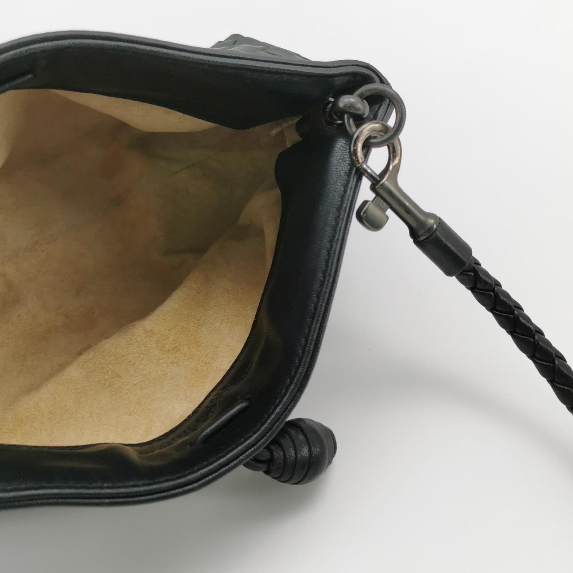 Bottega Veneta Intrecciato Nappa Mini Shoulder Bag Black