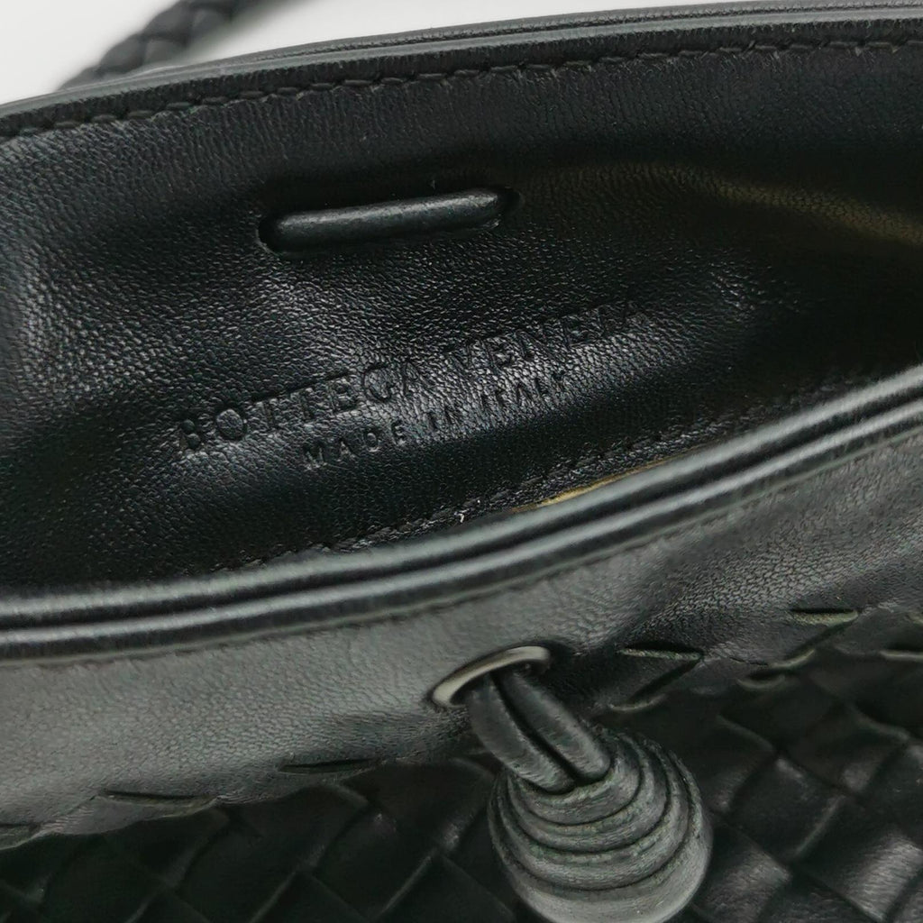 Bottega Veneta Intrecciato Nappa Mini Shoulder Bag Black
