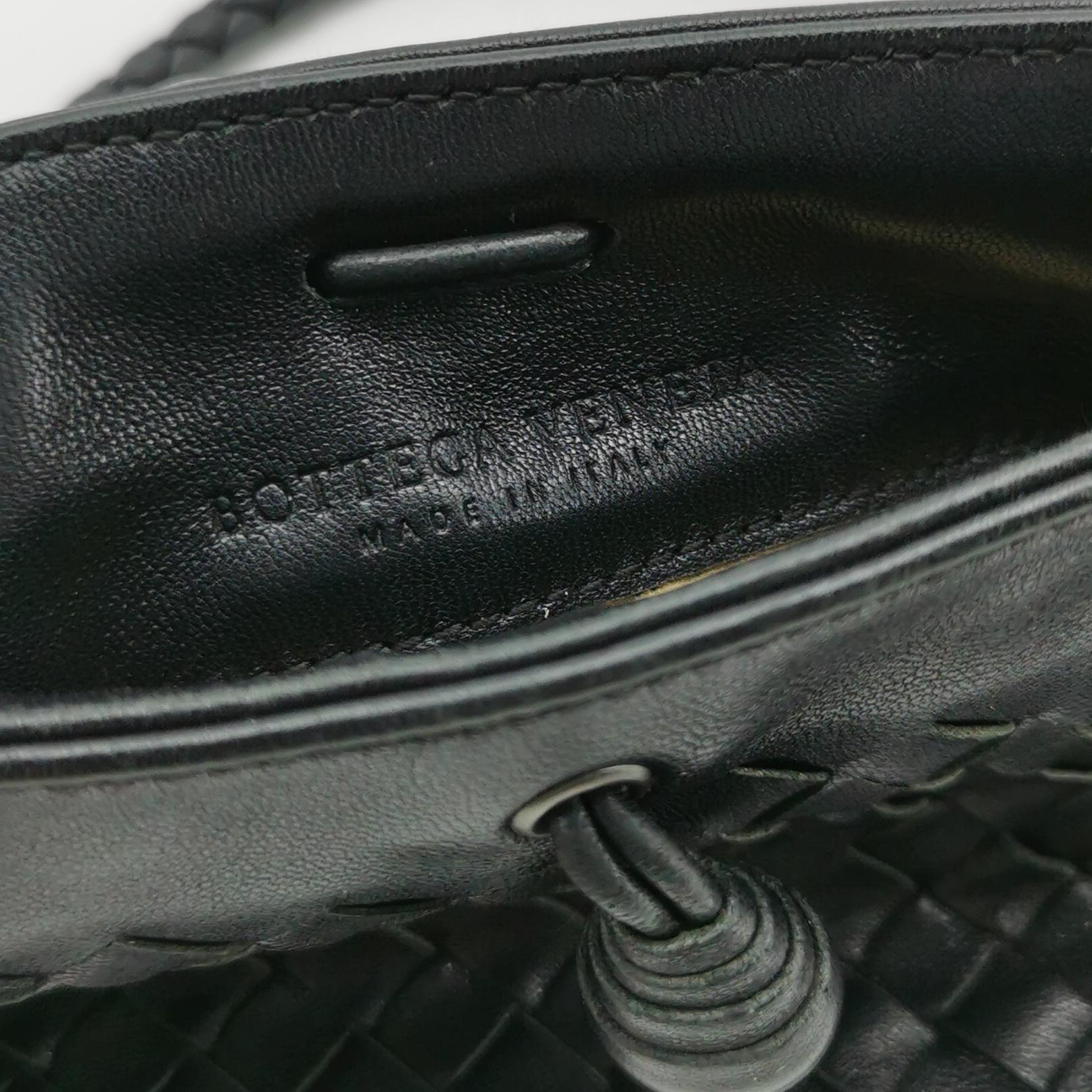 Bottega Veneta Intrecciato Nappa Mini Shoulder Bag Black