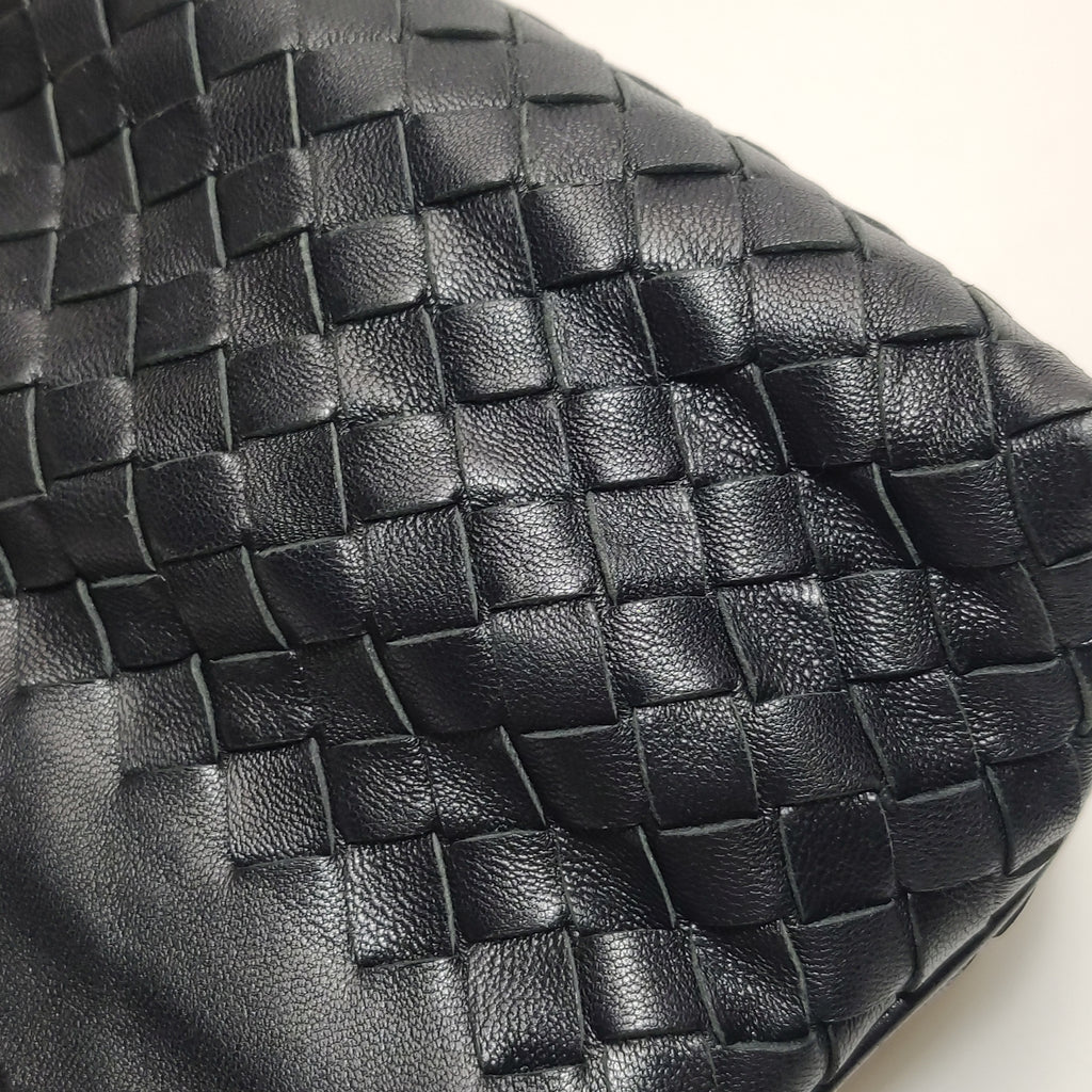 Bottega Veneta Intrecciato Nappa Mini Shoulder Bag Black