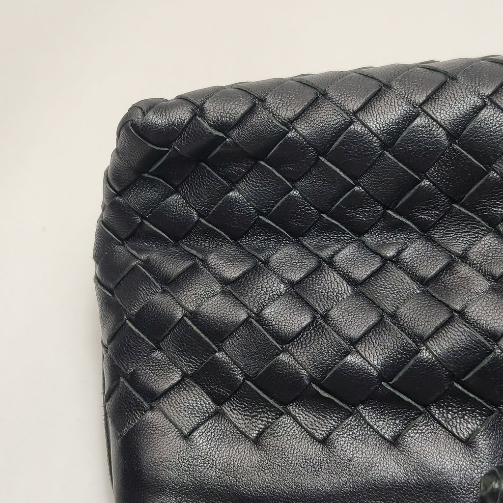 Bottega Veneta Intrecciato Nappa Mini Shoulder Bag Black