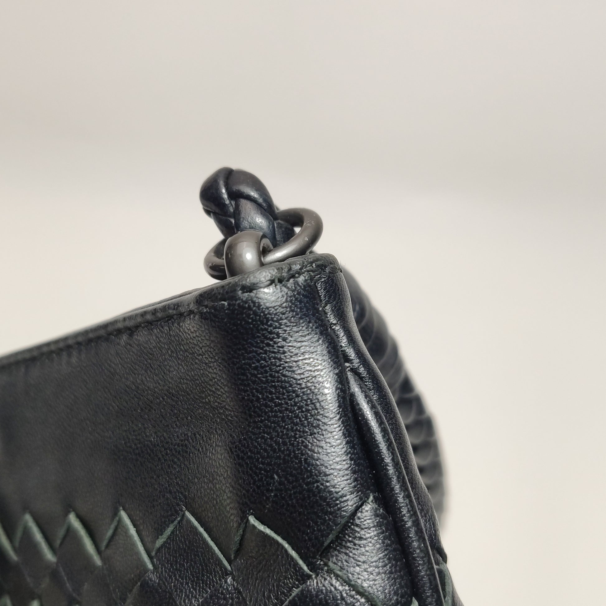 Bottega Veneta Intrecciato Nappa Mini Shoulder Bag Black