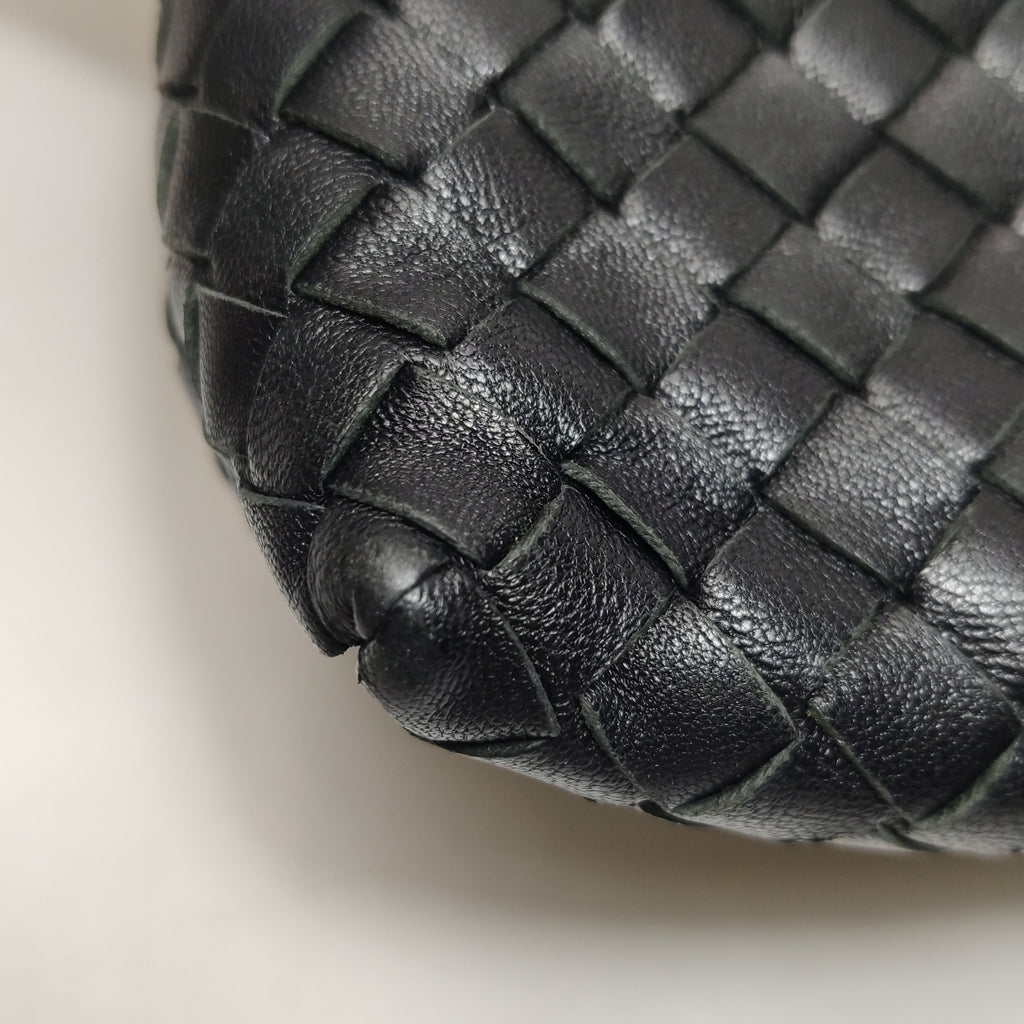 Bottega Veneta Intrecciato Nappa Mini Shoulder Bag Black