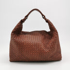 Bottega Veneta Sloane Intrecciato Shoulder Bag Rust