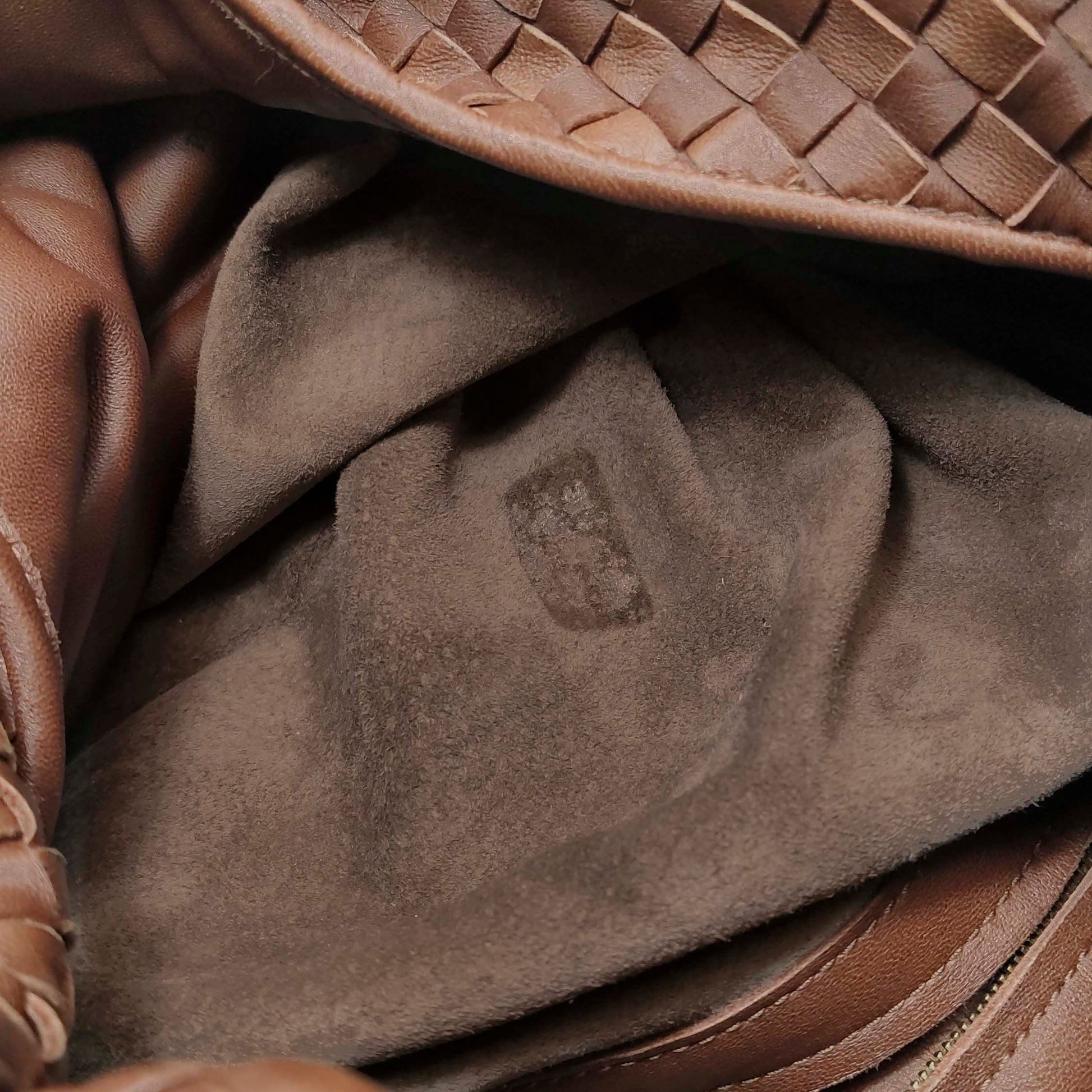 Bottega Veneta Sloane Intrecciato Shoulder Bag Rust
