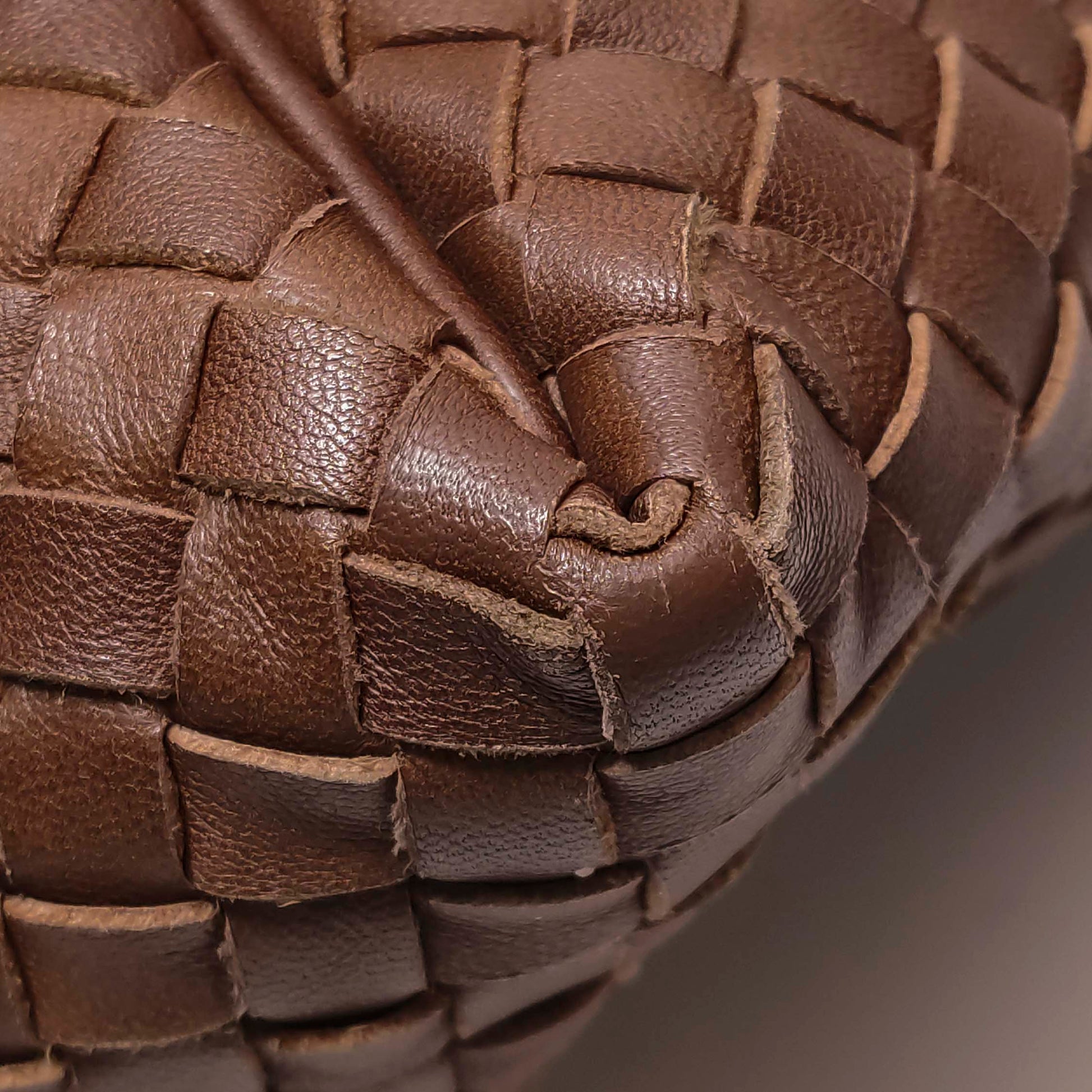 Bottega Veneta Sloane Intrecciato Shoulder Bag Rust