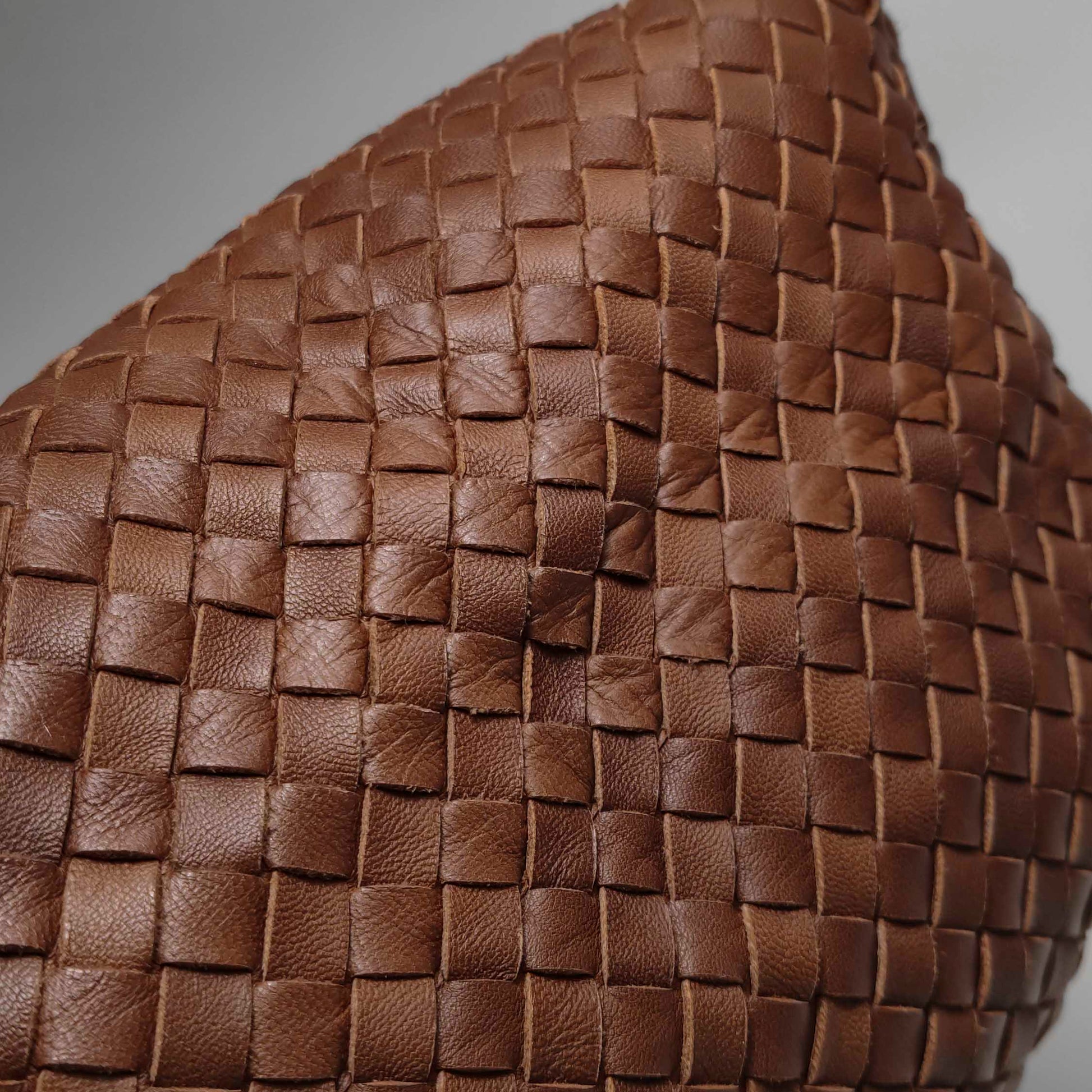 Bottega Veneta Sloane Intrecciato Shoulder Bag Rust