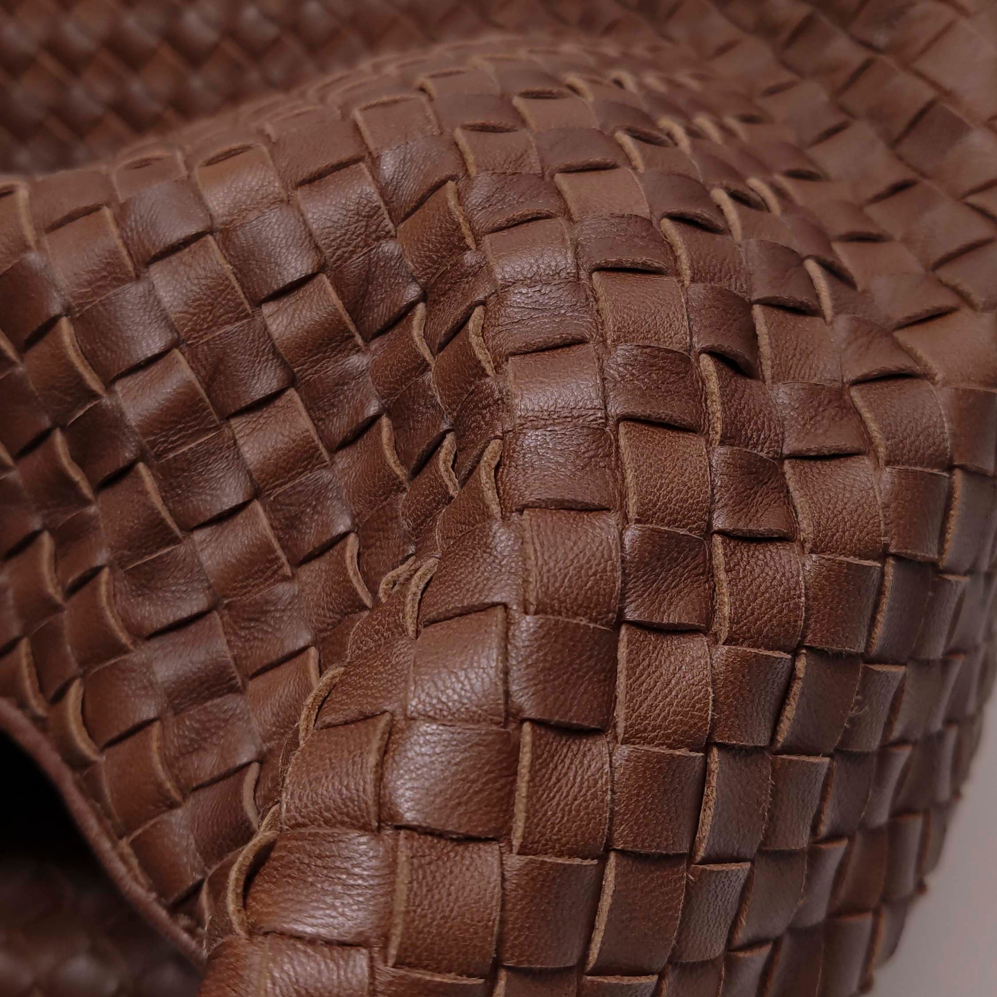 Bottega Veneta Sloane Intrecciato Shoulder Bag Rust