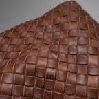 Bottega Veneta Sloane Intrecciato Shoulder Bag Rust