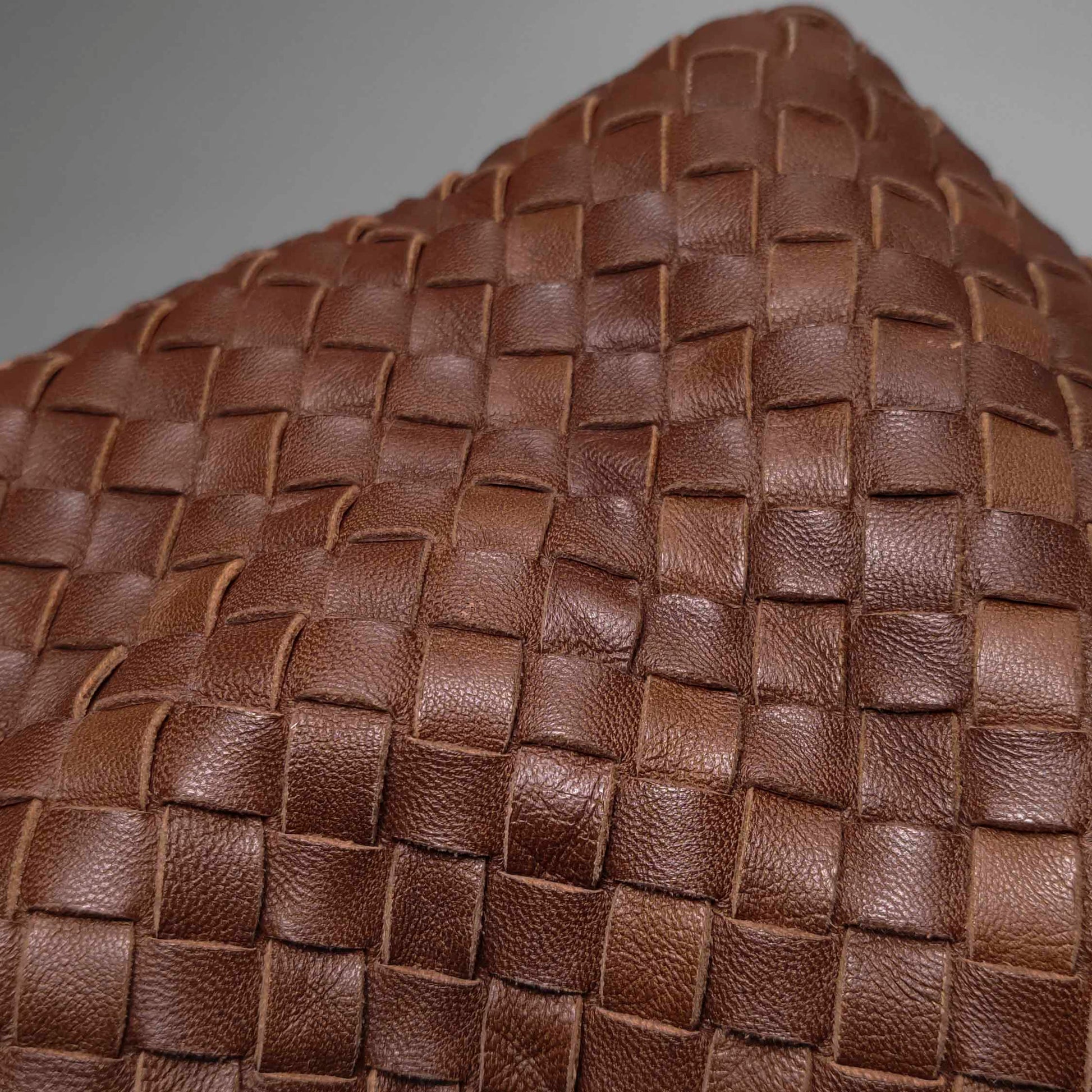 Bottega Veneta Sloane Intrecciato Shoulder Bag Rust