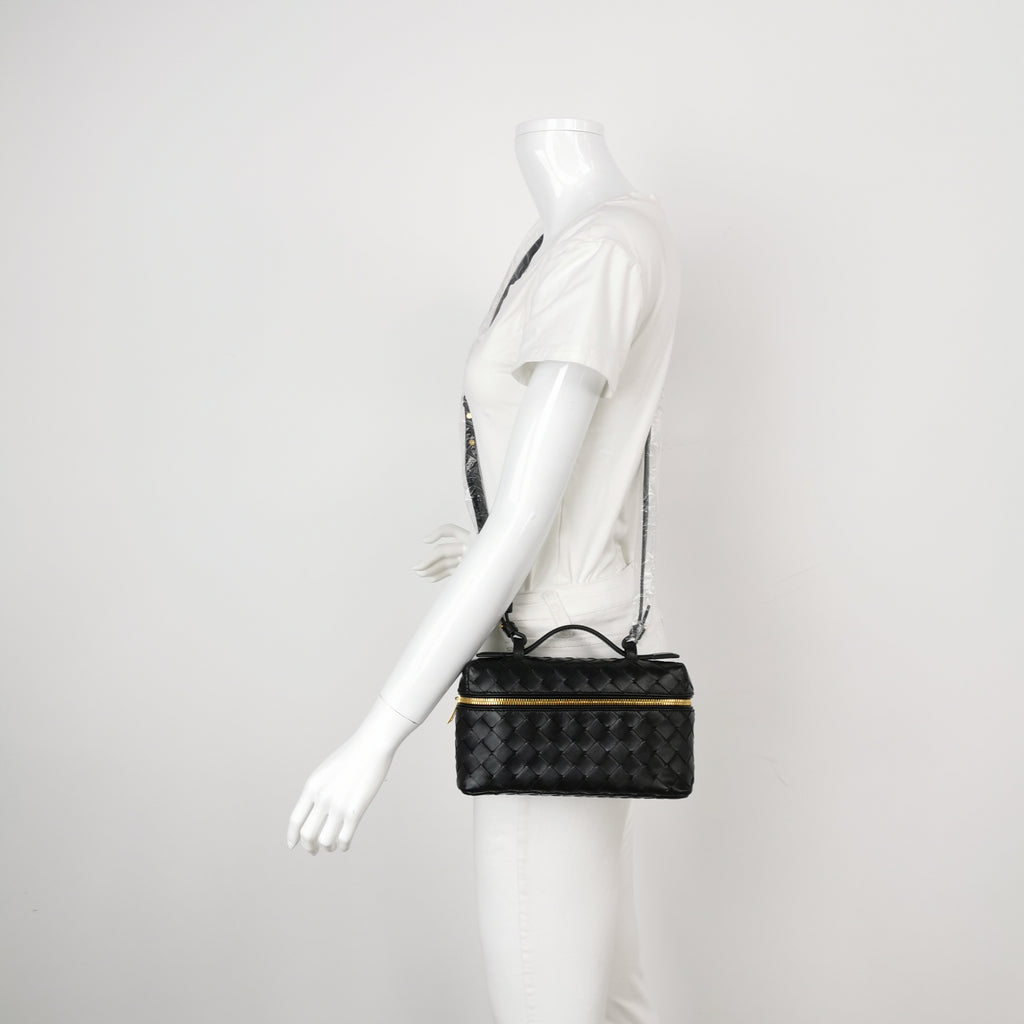 Bottega Veneta Bang Bang Vanity Top Handle Black