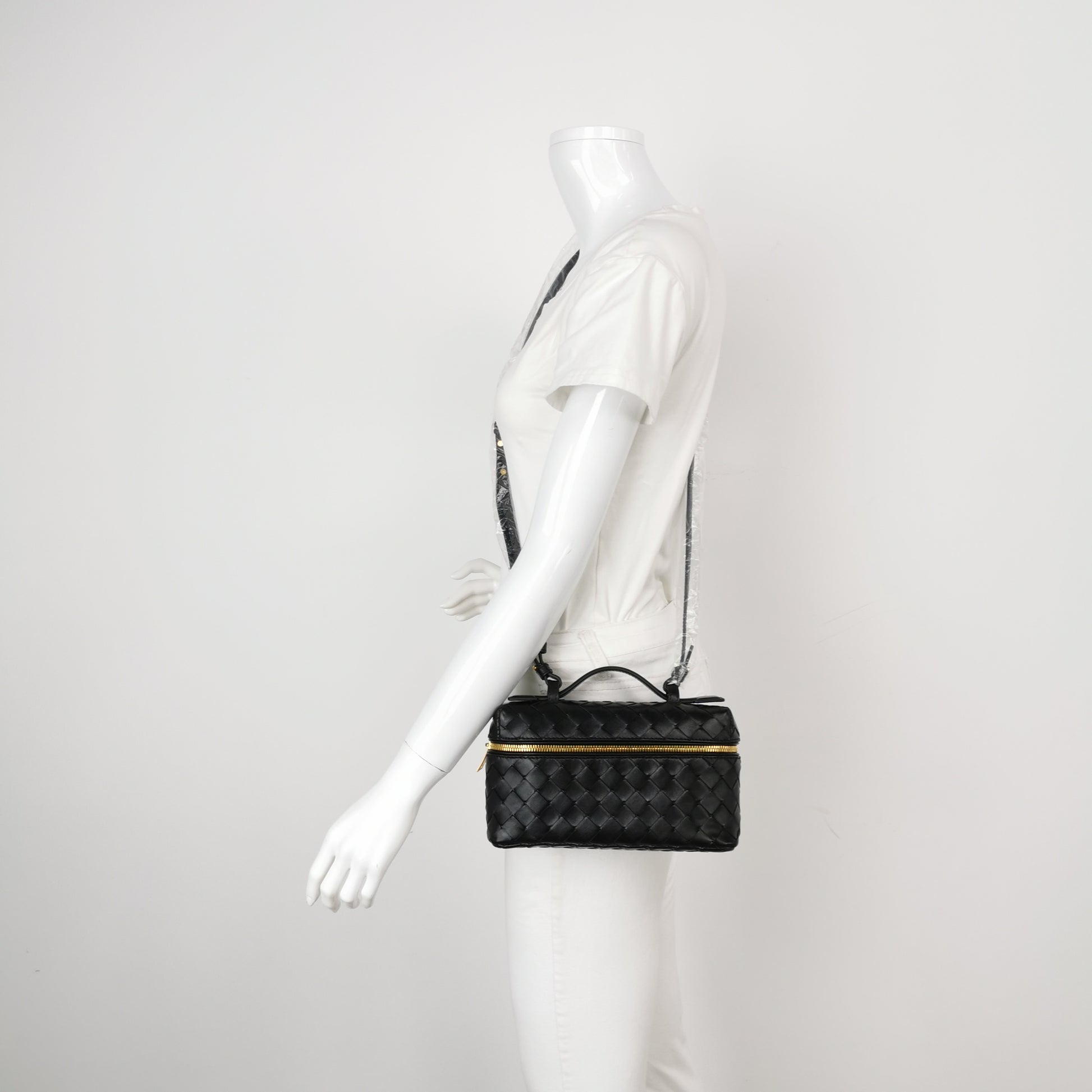 Bottega Veneta Bang Bang Vanity Top Handle Black