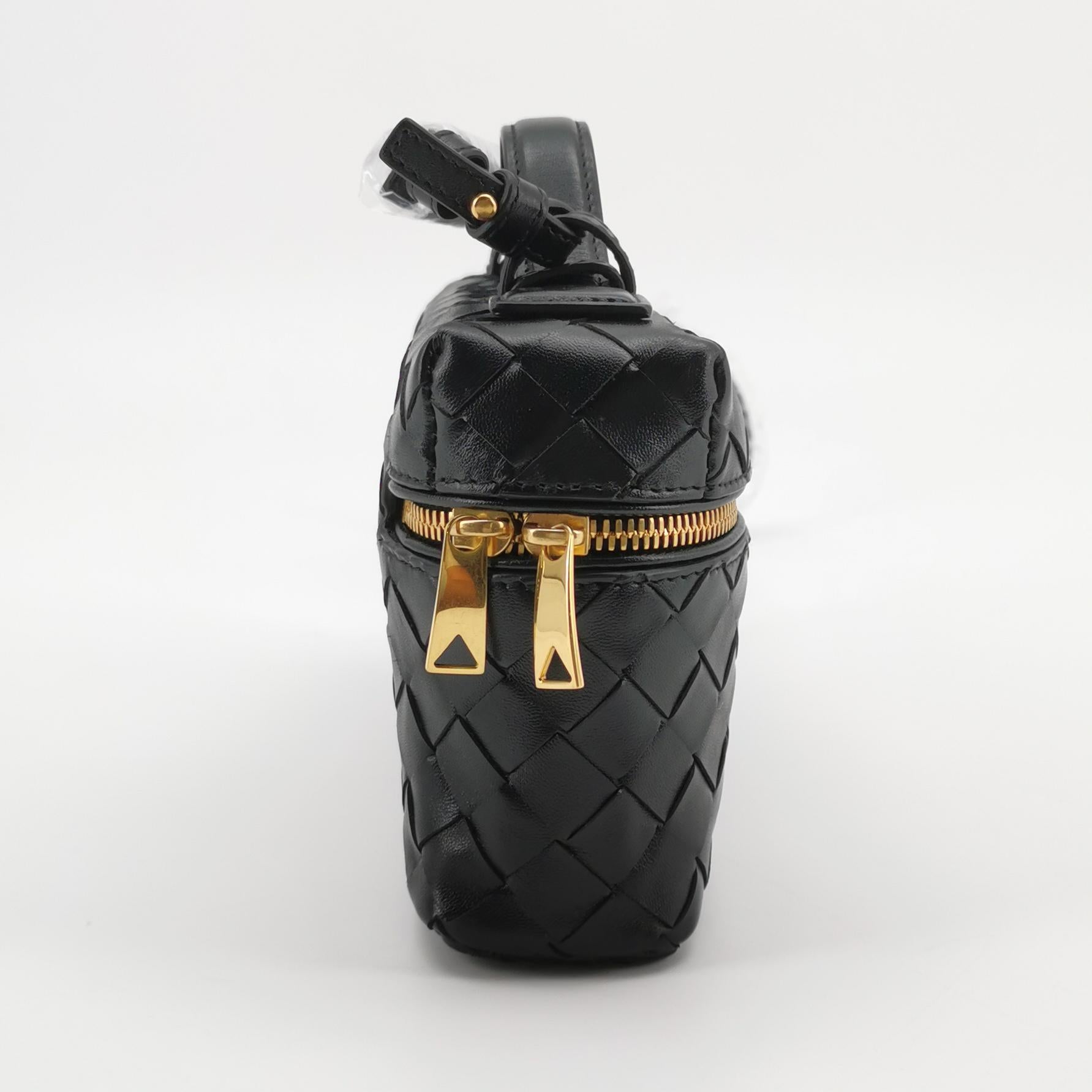 Bottega Veneta Bang Bang Vanity Top Handle Black