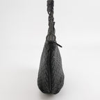 Bottega Veneta Intrecciato Shoulder Bag Black