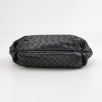 Bottega Veneta Intrecciato Shoulder Bag Black