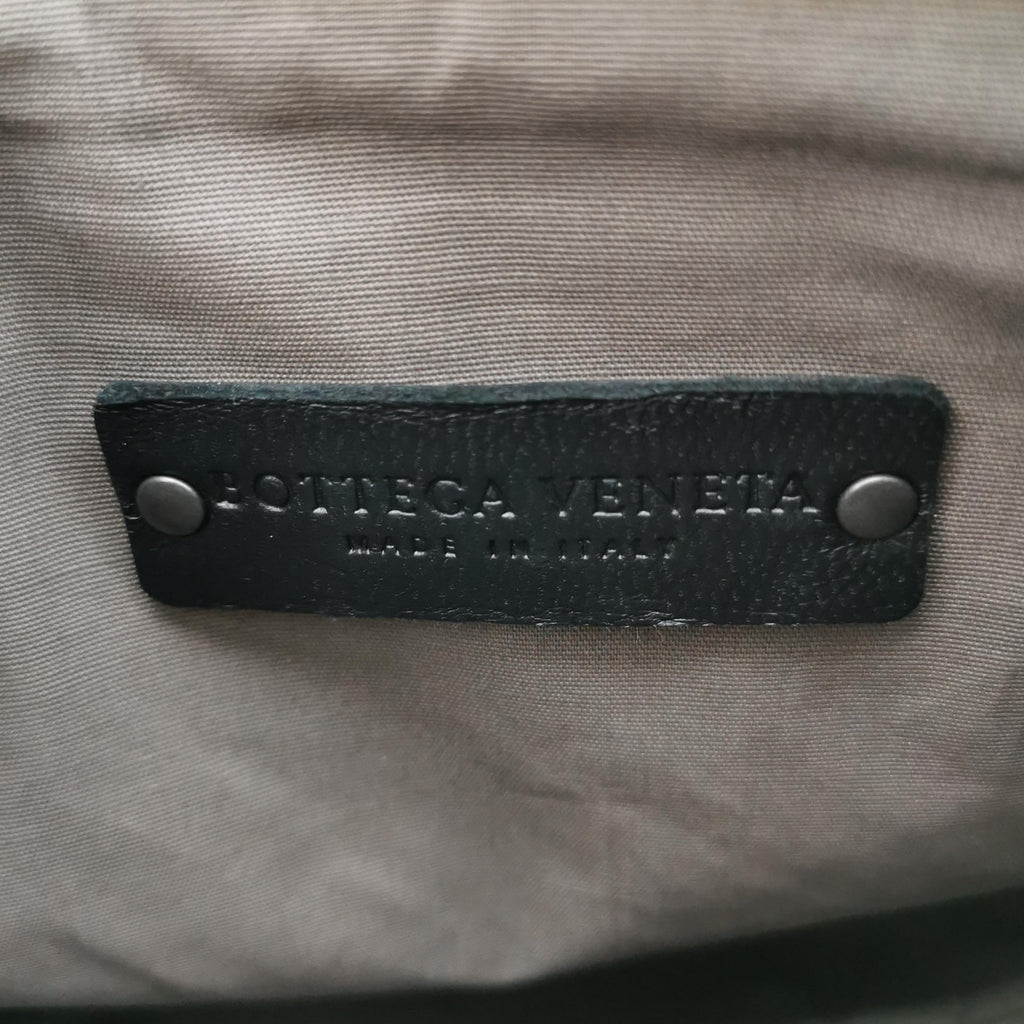 Bottega Veneta Intrecciato Shoulder Bag Black