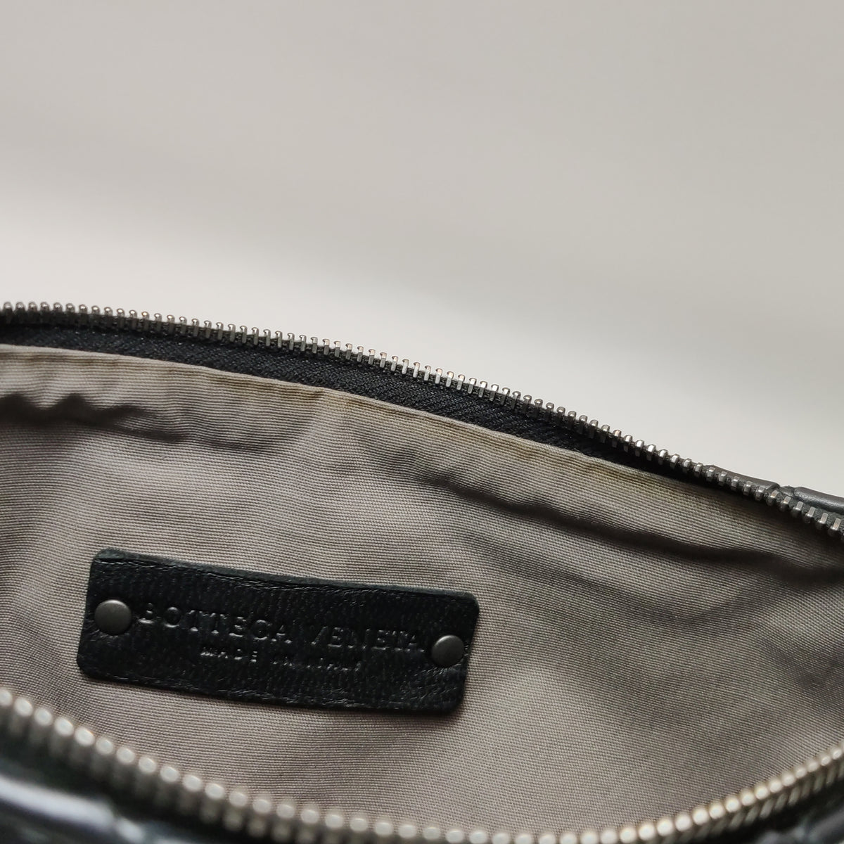 Bottega Veneta Intrecciato Shoulder Bag Black