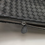Bottega Veneta Intrecciato Shoulder Bag Black