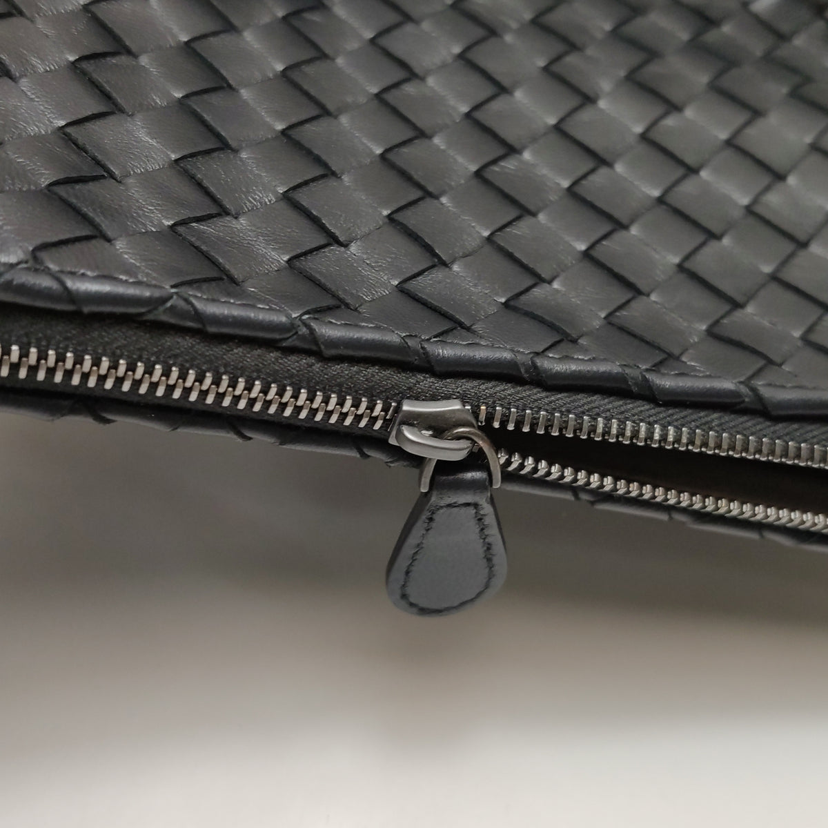 Bottega Veneta Intrecciato Shoulder Bag Black