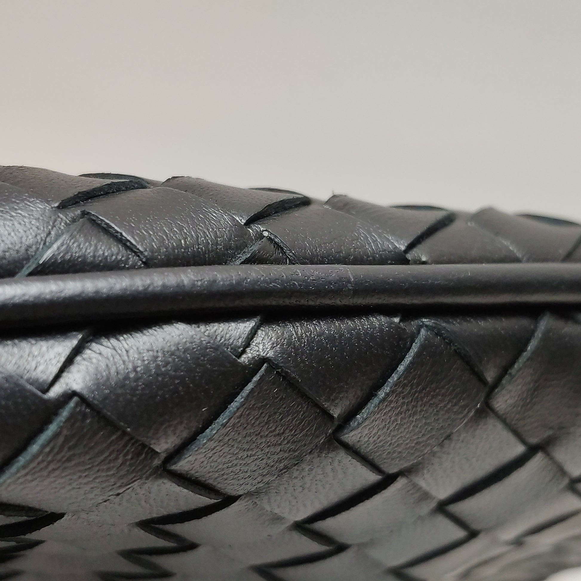 Bottega Veneta Intrecciato Shoulder Bag Black