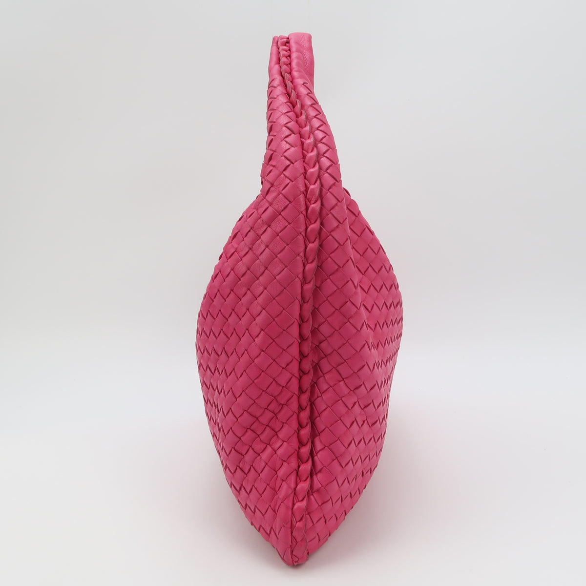 Bottega Veneta Intrecciato Hobo Fuchsia 45cm