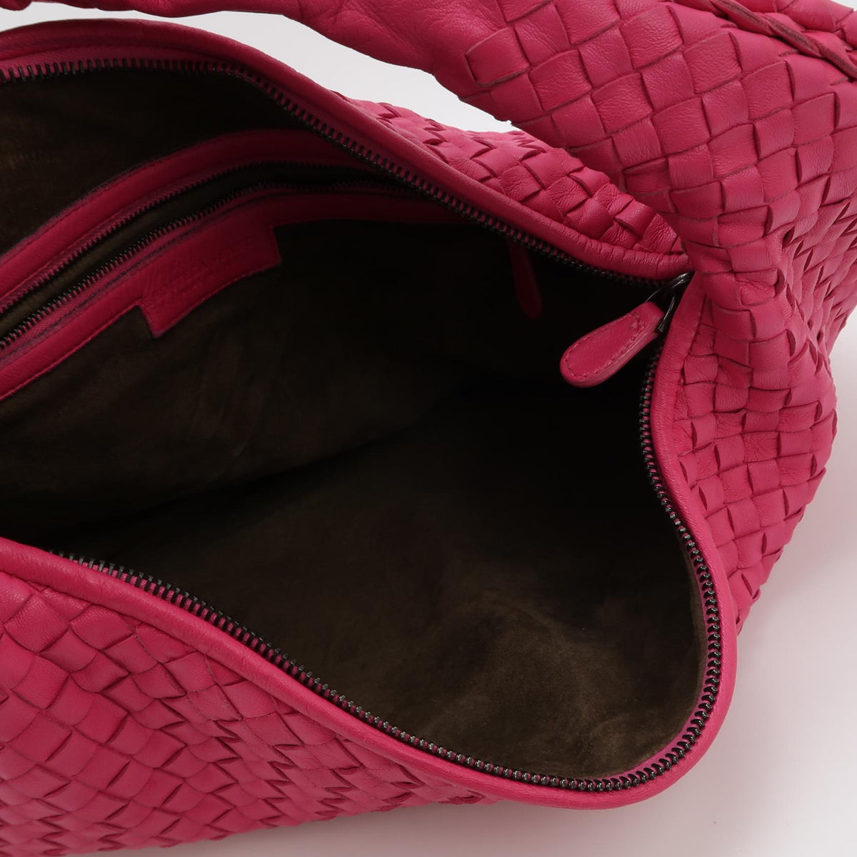 Bottega Veneta Intrecciato Hobo Fuchsia 45cm