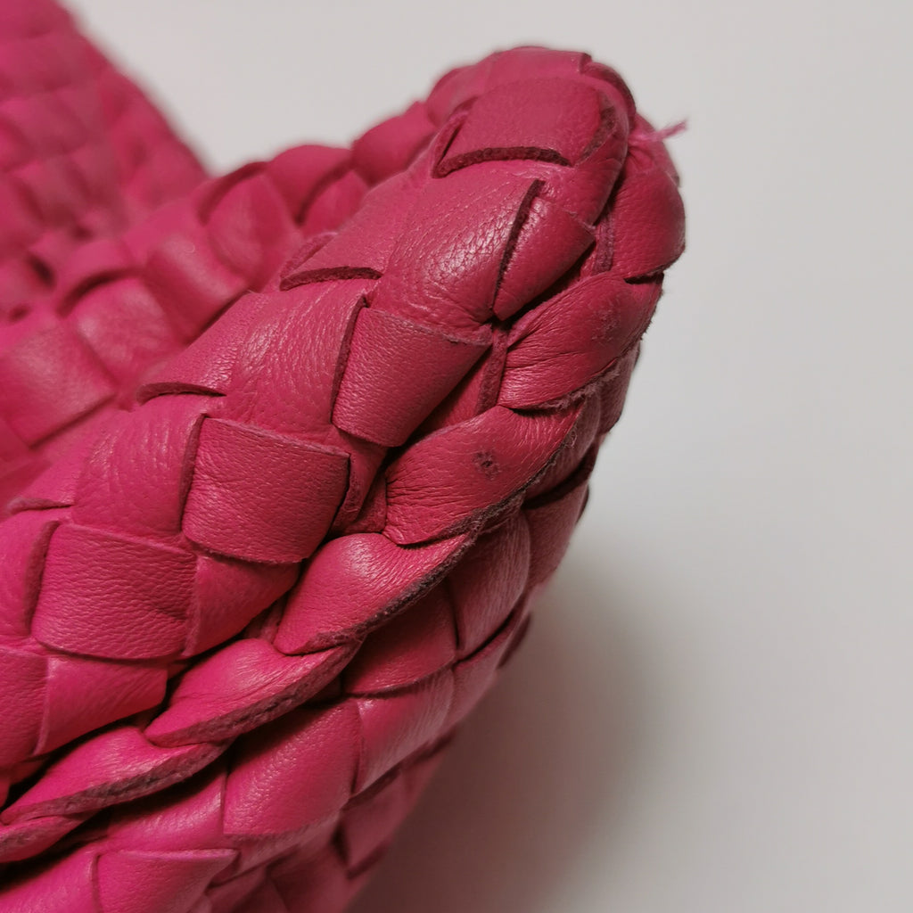 Bottega Veneta Intrecciato Hobo Fuchsia 45cm